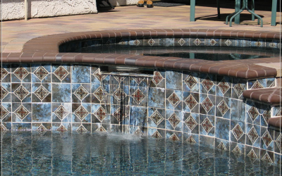 What is pool tile coping?