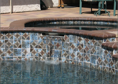 what is pool tile coping