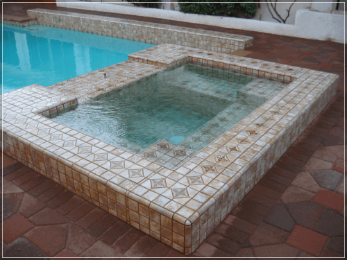 Hot tub and swimming pool
