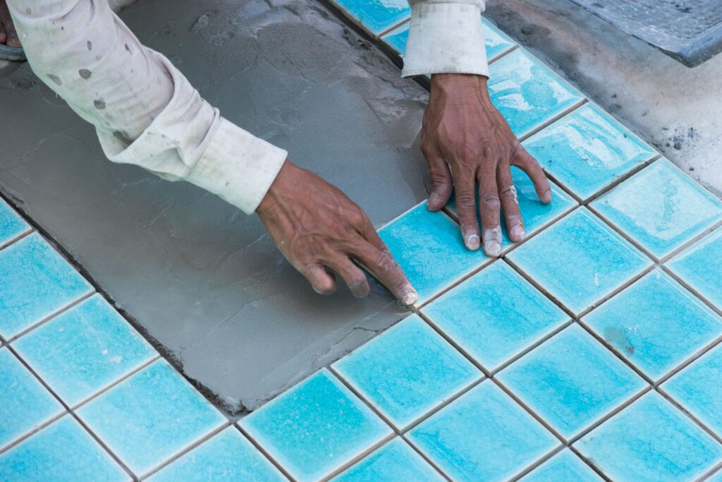 Time Spent Tiling a Swimming Pool