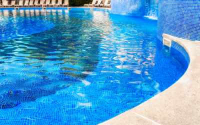 Modern Mosaic Tile Pool Idea
