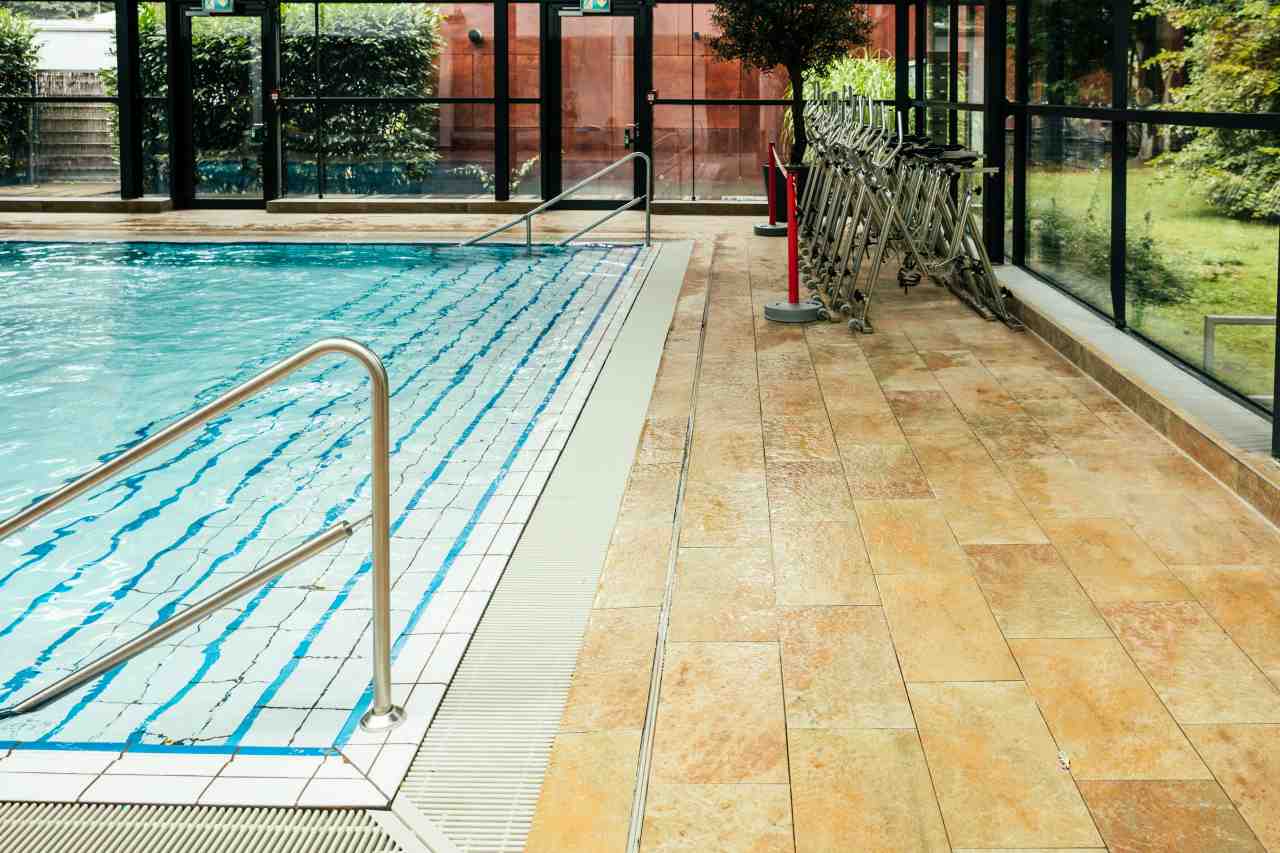 Pool with Different Pool Tile Types
